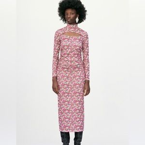 Zara midi floral dress